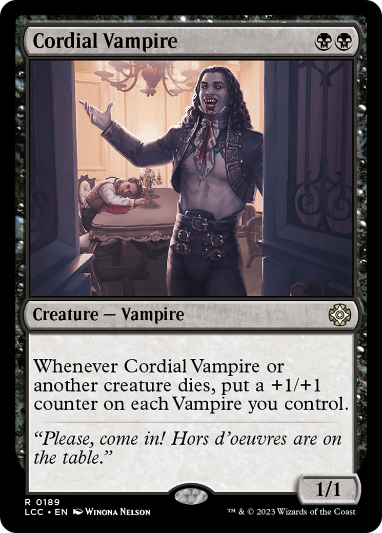 Cordial Vampire (LCC-189) - The Lost Caverns of Ixalan Commander [Rare]