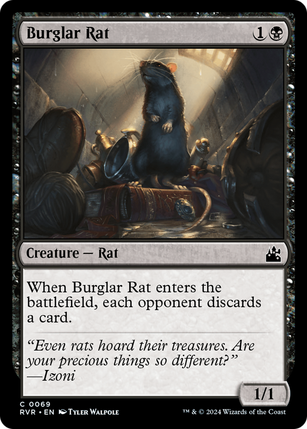 Burglar Rat (RVR-069) - Ravnica Remastered [Common]