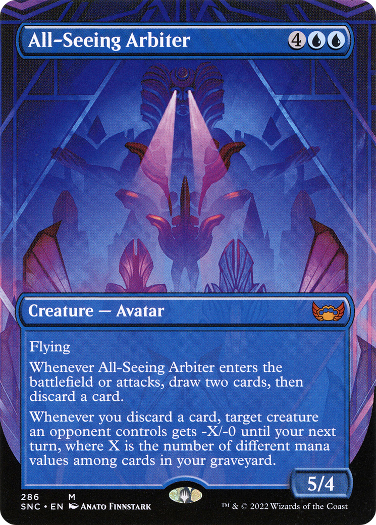 All-Seeing Arbiter (SNC-286) - Streets of New Capenna (Borderless) [Mythic]