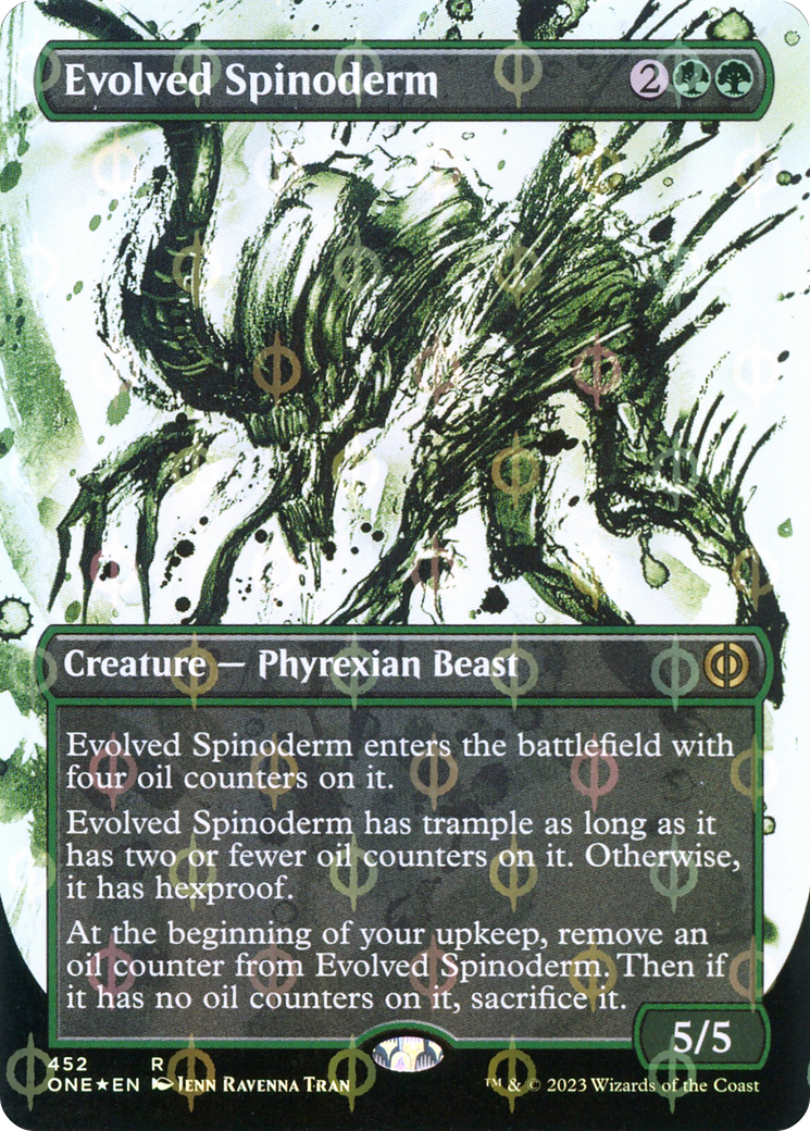 Evolved Spinoderm (ONE-452) - Phyrexia: All Will Be One: (Showcase) (Borderless) Foil [Rare]