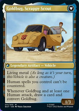 Goldbug, Humanity's Ally // Goldbug, Scrappy Scout (BOT-011) - Transformers: (convertdfc) [Mythic]