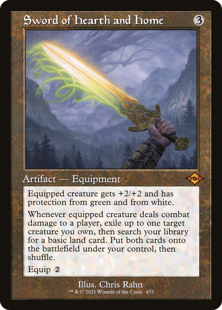 Sword of Hearth and Home (MH2-433) - Modern Horizons 2 [Mythic] Retro Frame
