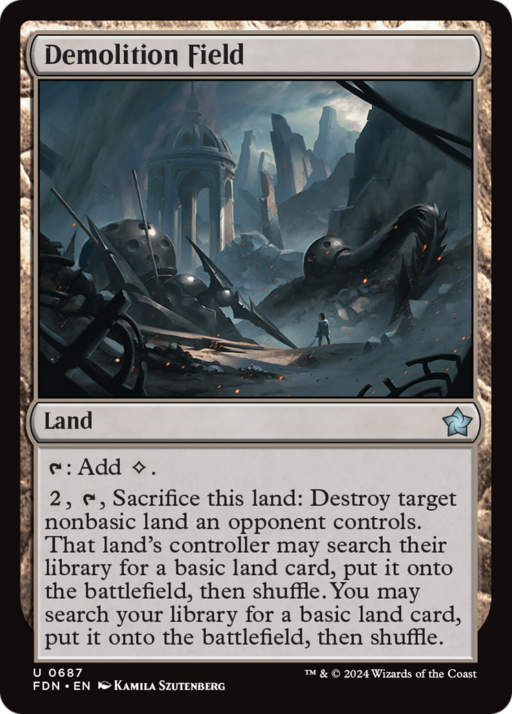 Demolition Field (FDN-687) - Foundations [Uncommon]