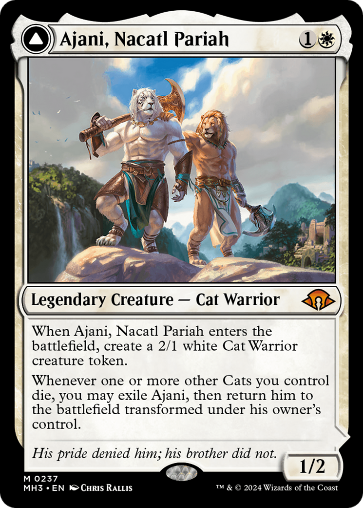 Ajani, Nacatl Pariah // Ajani, Nacatl Avenger (MH3-237) - Modern Horizons 3 [Mythic]