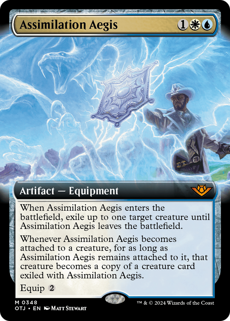 Assimilation Aegis (OTJ-348) - Outlaws of Thunder Junction: (Extended Art) Foil [Mythic]