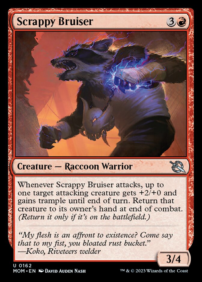 Scrappy Bruiser (MOM-162) - March of the Machine [Uncommon]