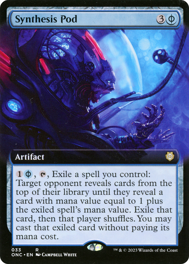 Synthesis Pod (ONC-033) - Phyrexia: All Will Be One Commander: (Extended Art) [Rare]