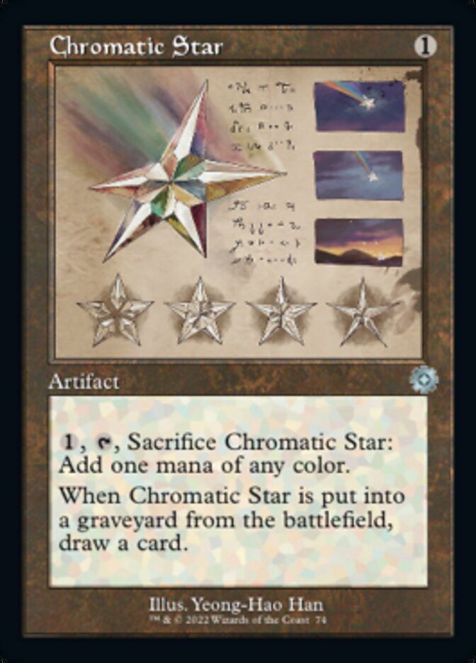 Chromatic Star (BRR-074) - The Brothers' War Retro Artifacts [Uncommon] Retro Frame Schematic
