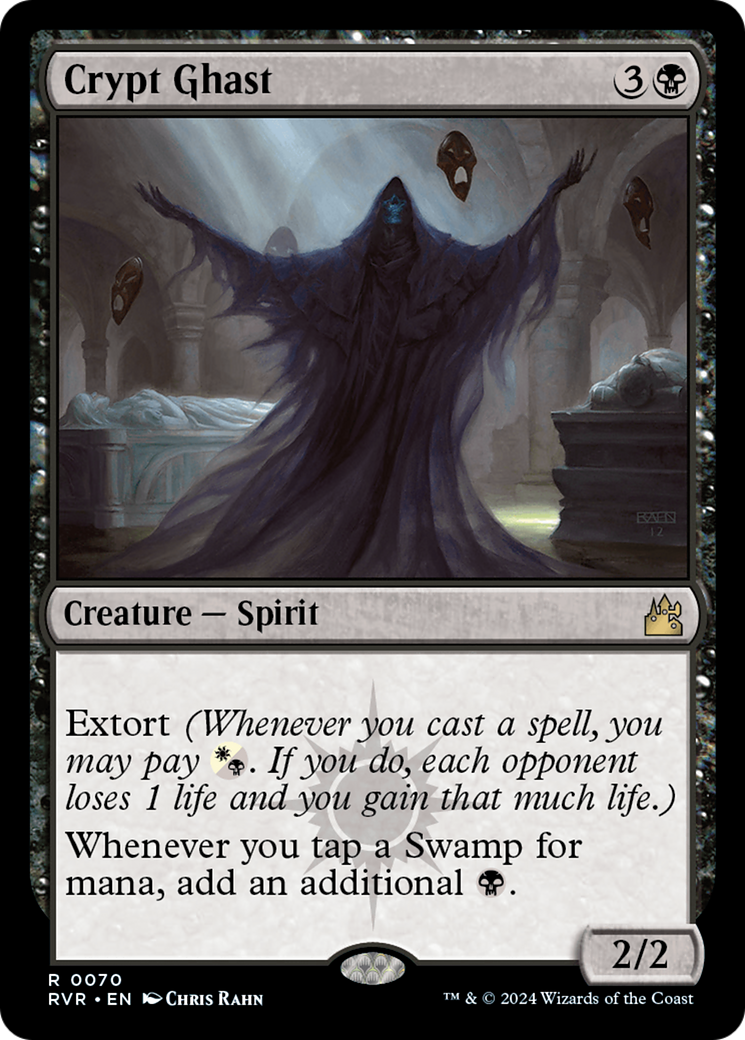 Crypt Ghast (RVR-070) - Ravnica Remastered [Rare]