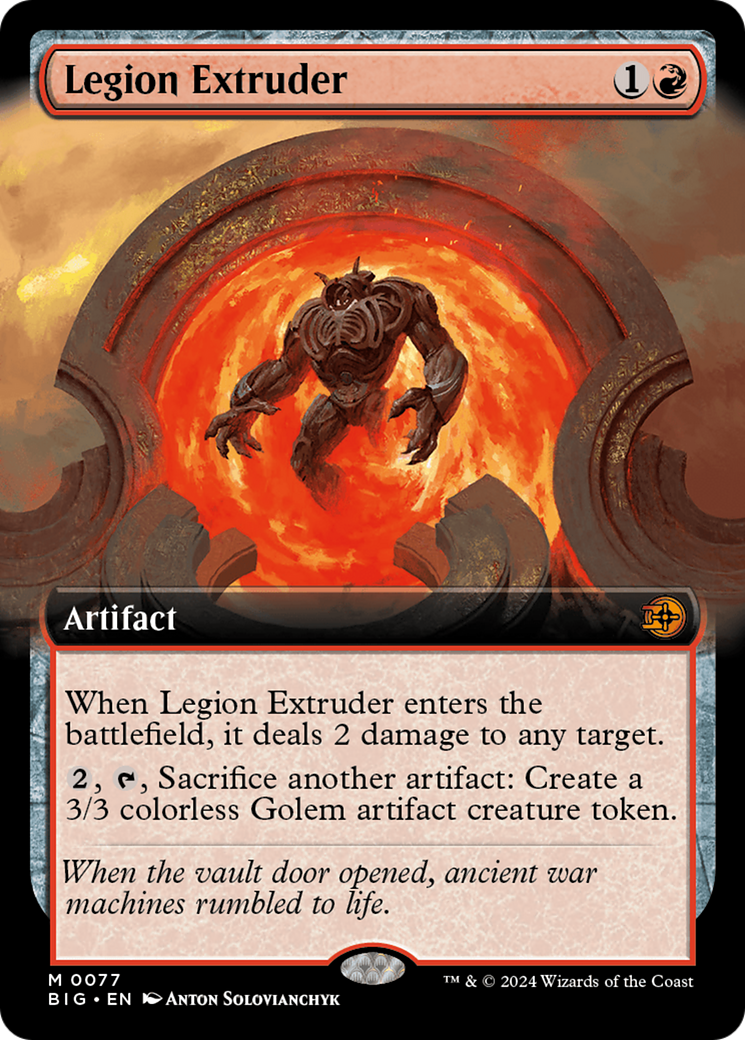 Legion Extruder (BIG-077) - The Big Score: (Extended Art) Foil [Mythic]
