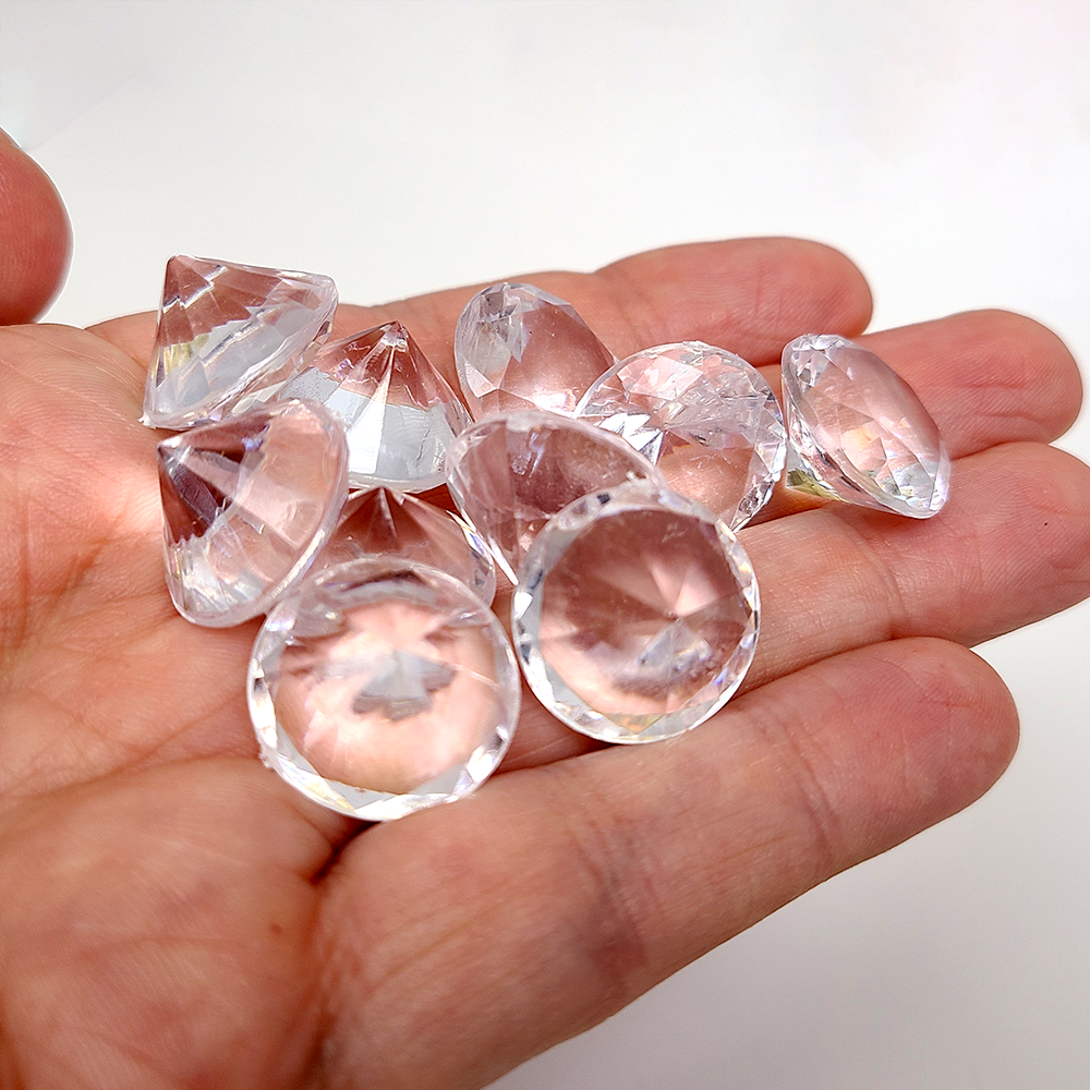 Top Shelf Gamer - Clear Gem (Diamond) Tokens - Acrylic (Set of 10)