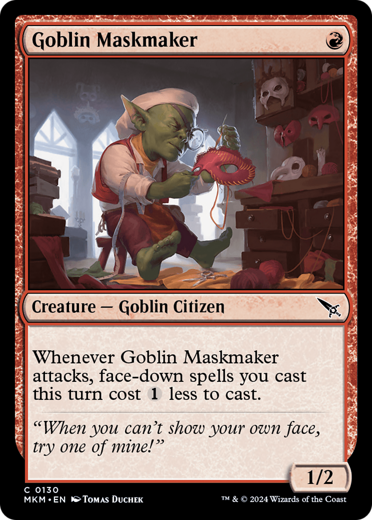 Goblin Maskmaker (MKM-130) - Murders at Karlov Manor [Common]
