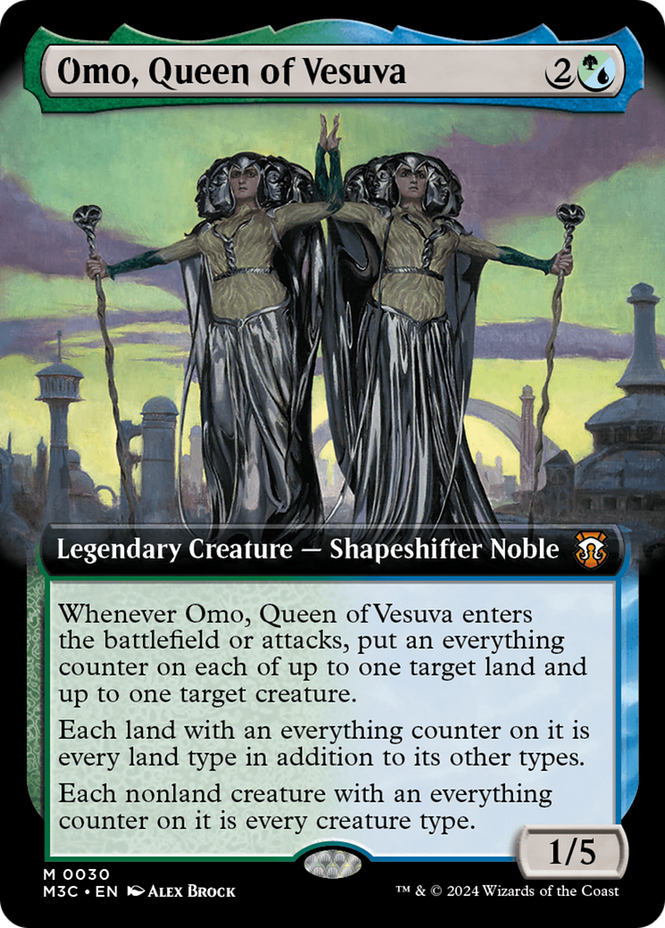 Omo, Queen of Vesuva (M3C-030) - Modern Horizons 3 Commander: (Extended Art) Foil [Mythic]
