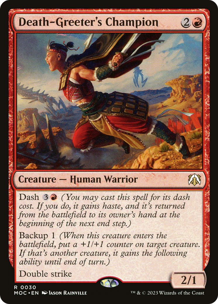 Death-Greeter's Champion (MOC-030) - March of the Machine Commander [Rare]