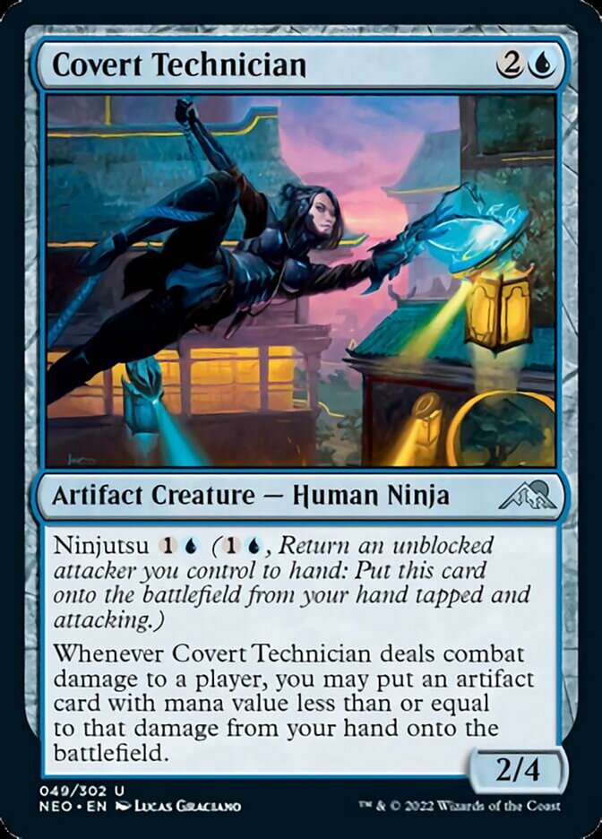 Covert Technician (NEO-049) - Kamigawa: Neon Dynasty [Uncommon]