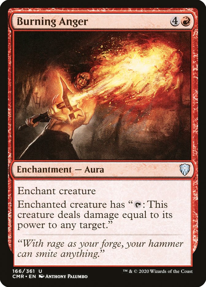 Burning Anger (CMR-166) - Commander Legends [Uncommon]