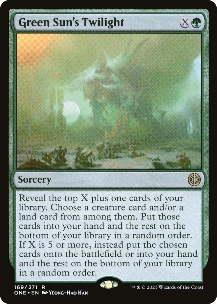 Green Sun's Twilight (ONE-169) - Phyrexia: All Will Be One [Rare]