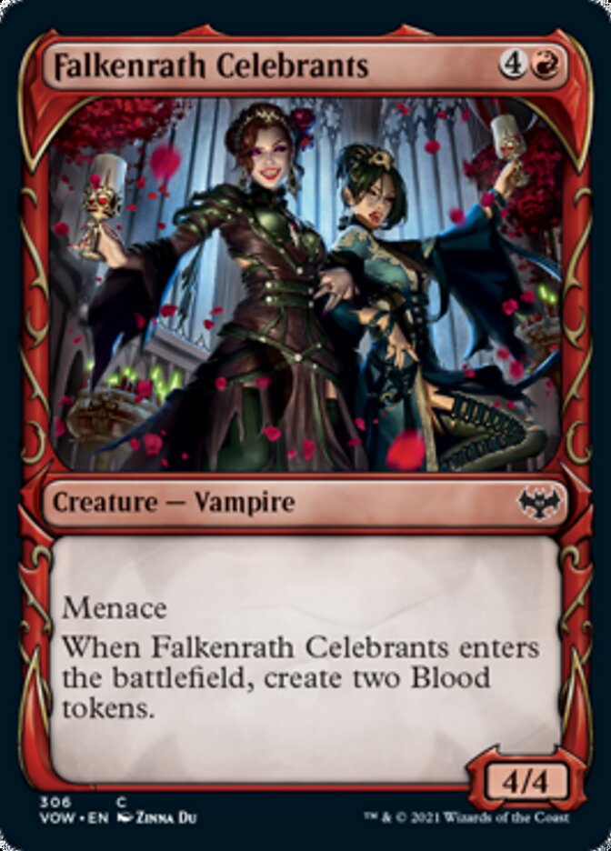 Falkenrath Celebrants (VOW-306) - Innistrad: Crimson Vow: (Showcase) [Common]