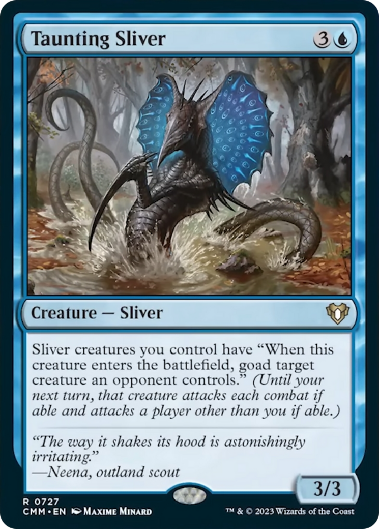 Taunting Sliver (CMM-727) - Commander Masters [Rare]