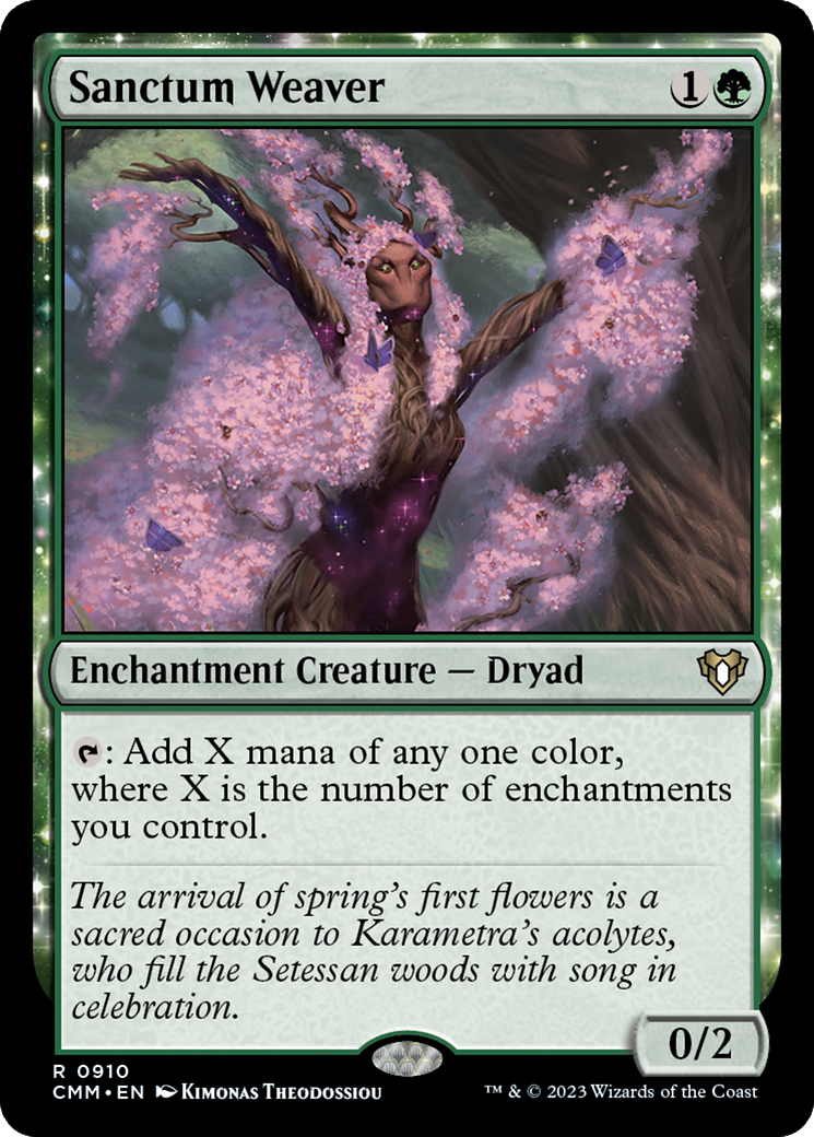 Sanctum Weaver (CMM-910) - Commander Masters [Rare]