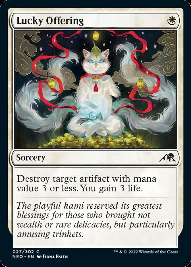 Lucky Offering (NEO-027) - Kamigawa: Neon Dynasty [Common]