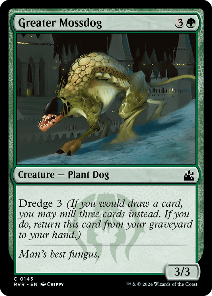 Greater Mossdog (RVR-145) - Ravnica Remastered [Common]