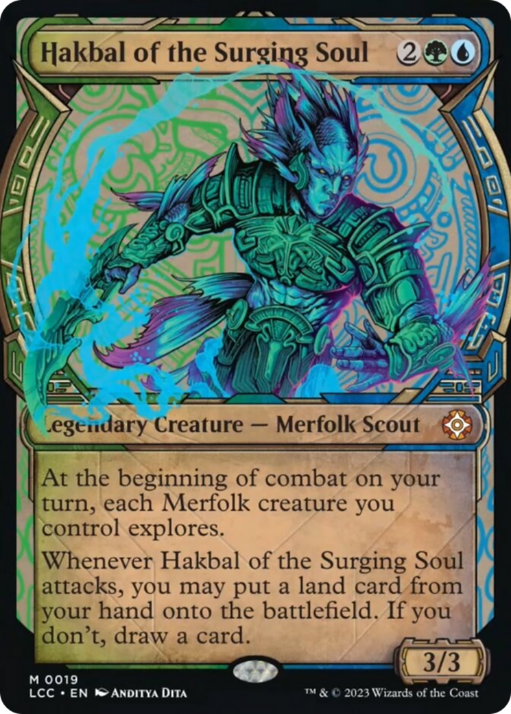 Hakbal of the Surging Soul (LCC-019) - The Lost Caverns of Ixalan Commander: (Showcase) [Mythic]