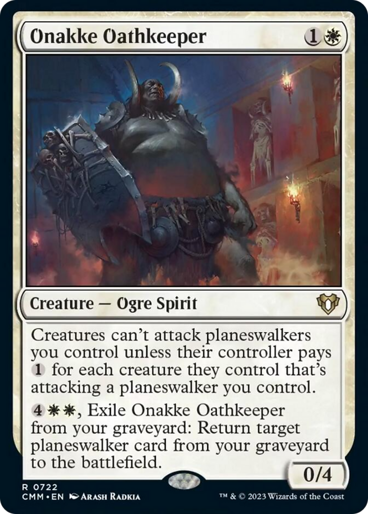 Onakke Oathkeeper (CMM-722) - Commander Masters [Rare]