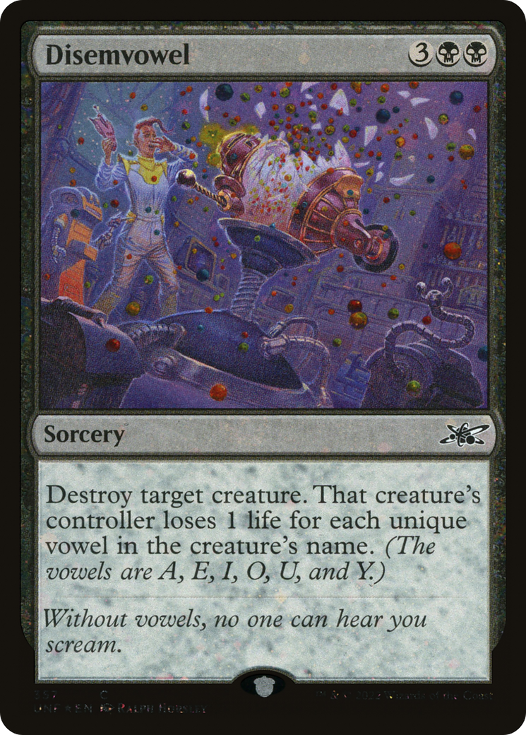 Disemvowel (UNF-357) - Unfinity Galaxy Foil [Common]