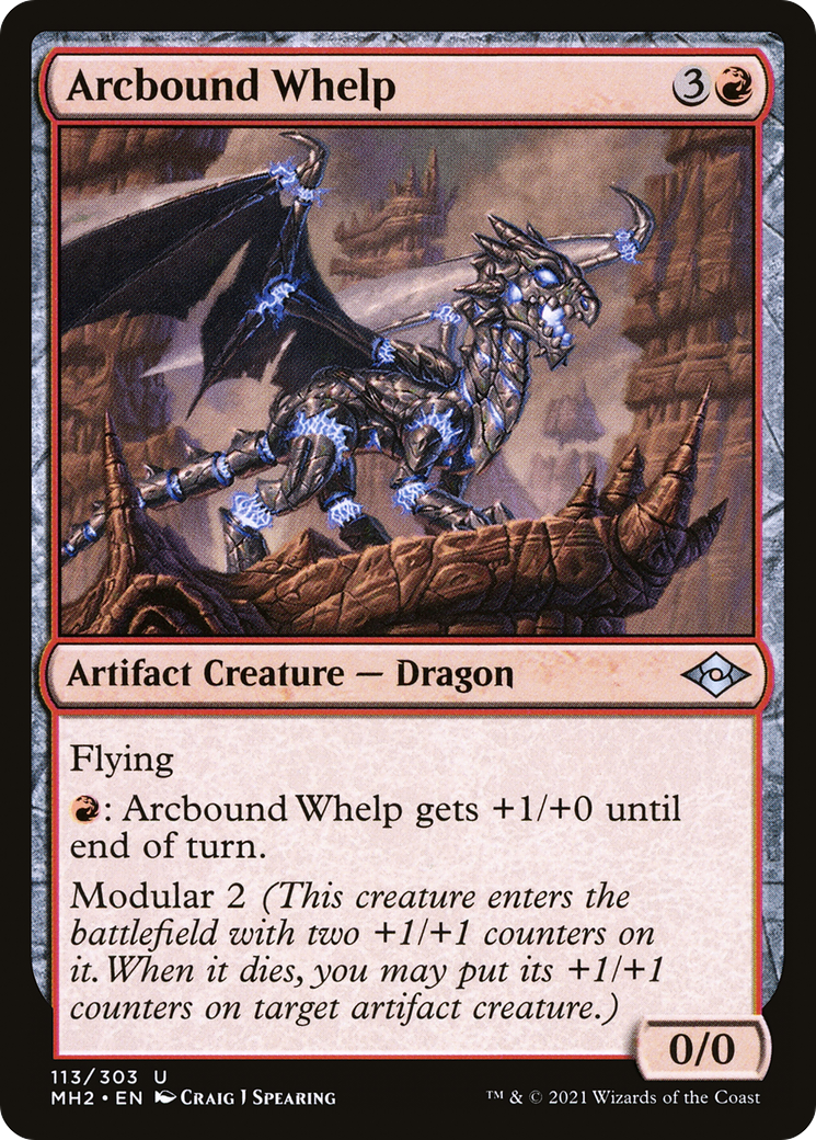 Arcbound Whelp (MH2-113) - Modern Horizons 2 Foil [Uncommon]
