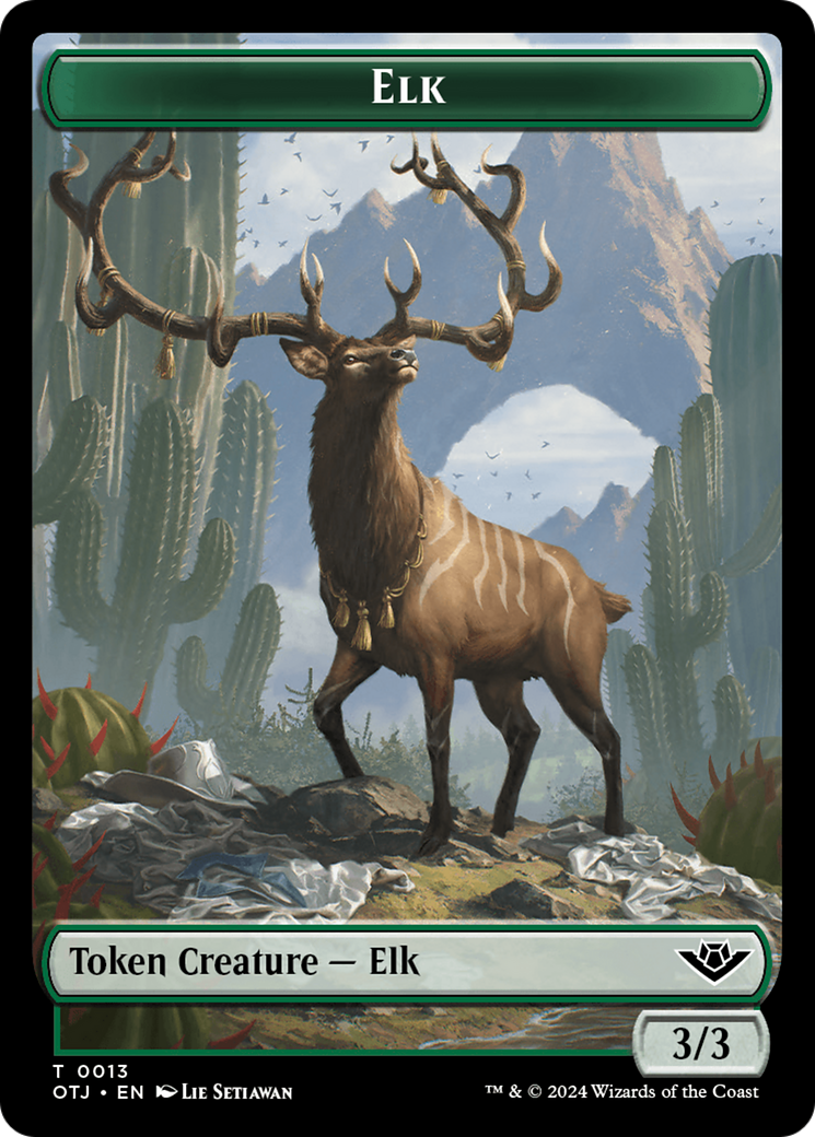 Elk (TOTJ-013) - Outlaws of Thunder Junction Tokens [Common]