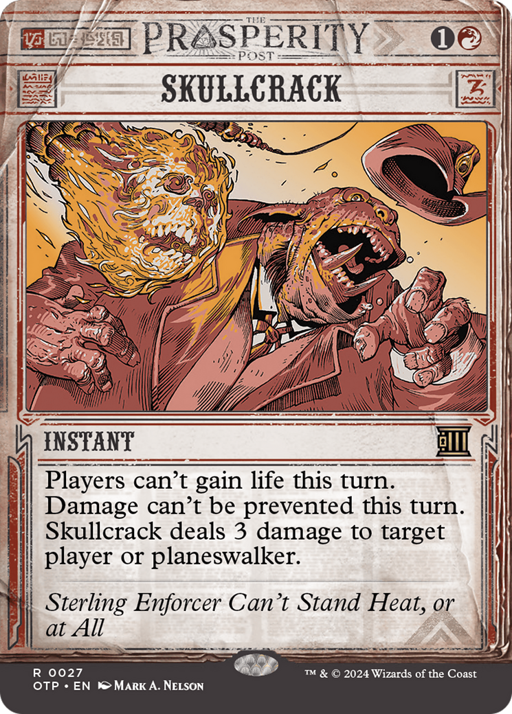 Skullcrack (OTP-027) - Breaking News: (Showcase) (Borderless) Foil [Rare]