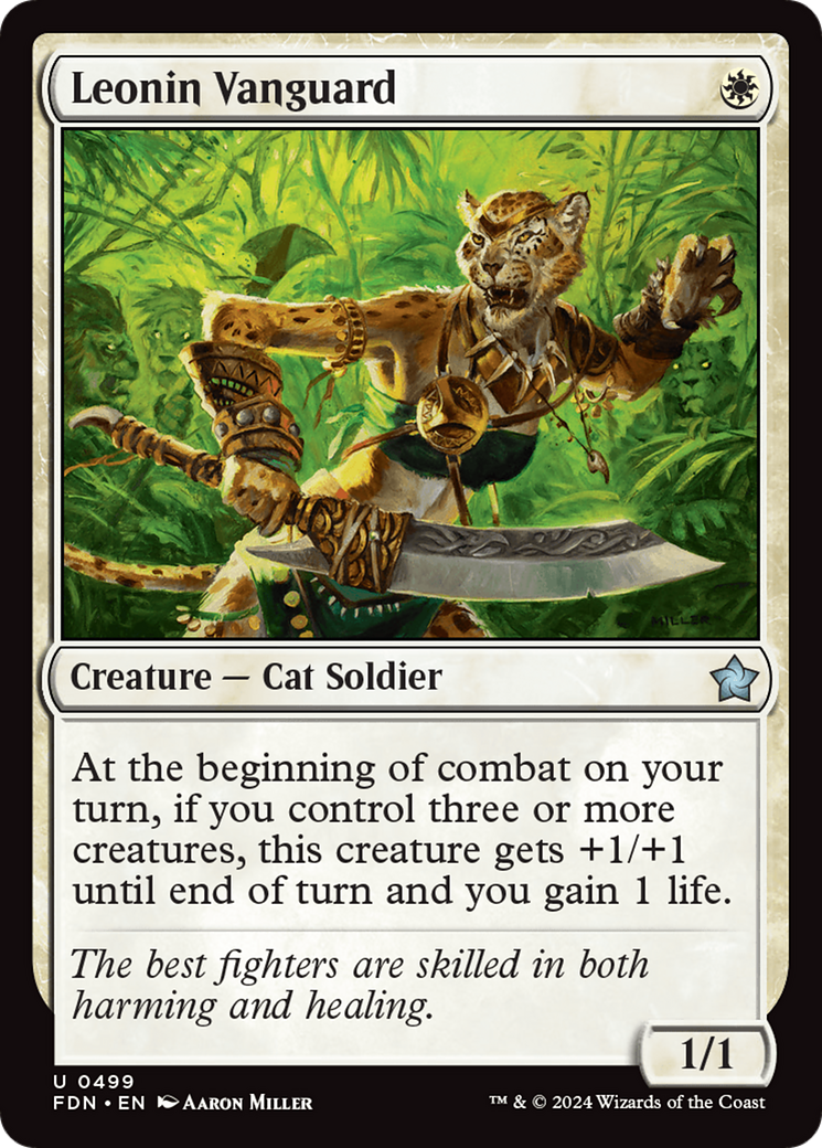 Leonin Vanguard (FDN-499) - Foundations [Uncommon]