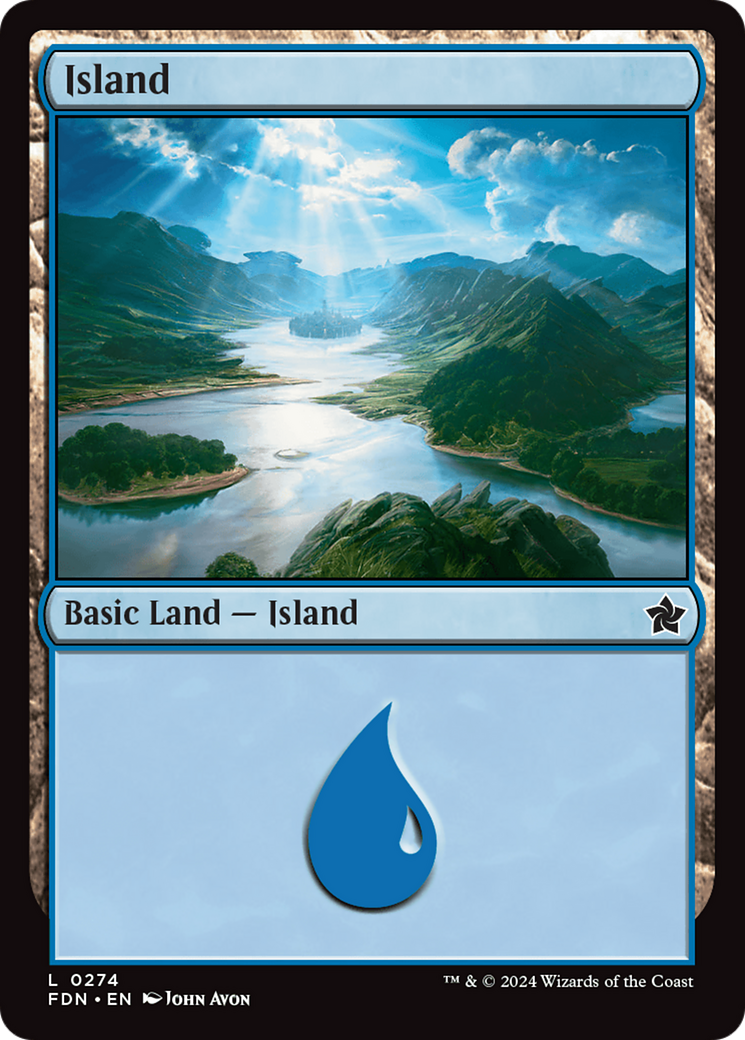 Island (FDN-274) - Foundations Foil [Common]