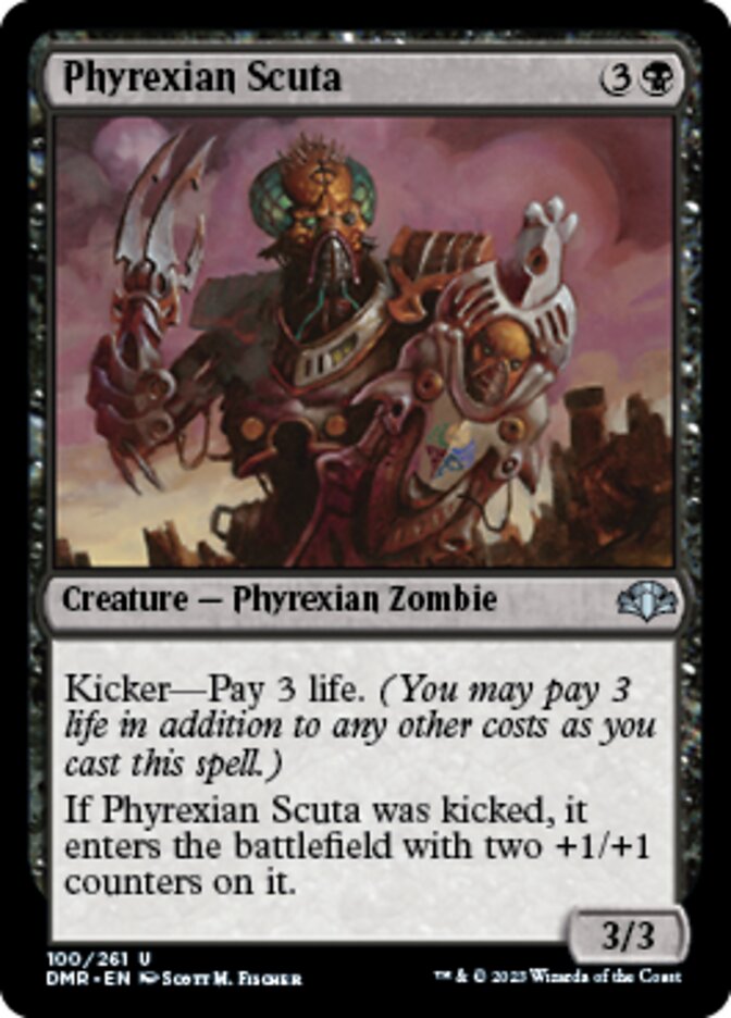 Phyrexian Scuta (DMR-100) - Dominaria Remastered [Uncommon]