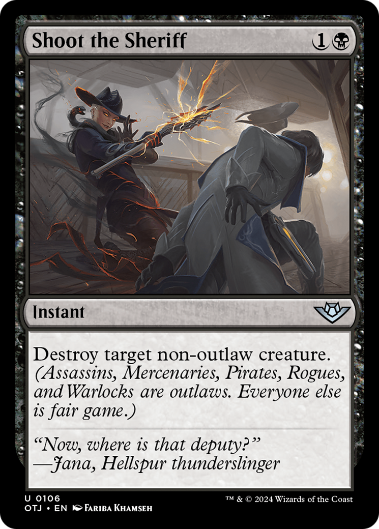 Shoot the Sheriff (OTJ-106) - Outlaws of Thunder Junction Foil [Uncommon]