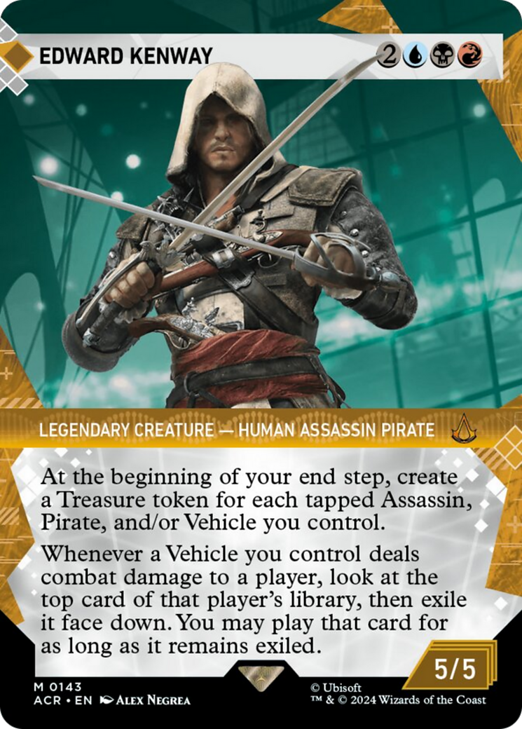Edward Kenway (ACR-143) - Assassin's Creed: (Showcase) (Borderless) [Mythic]