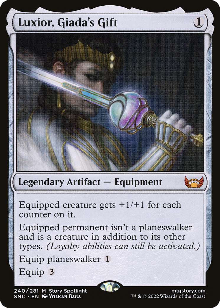 Luxior, Giada's Gift (SNC-240) - Streets of New Capenna Foil [Mythic]