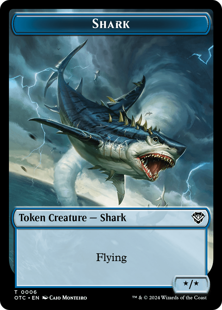 Shark (TOTC-006) - Outlaws of Thunder Junction Commander Tokens Foil [Common]