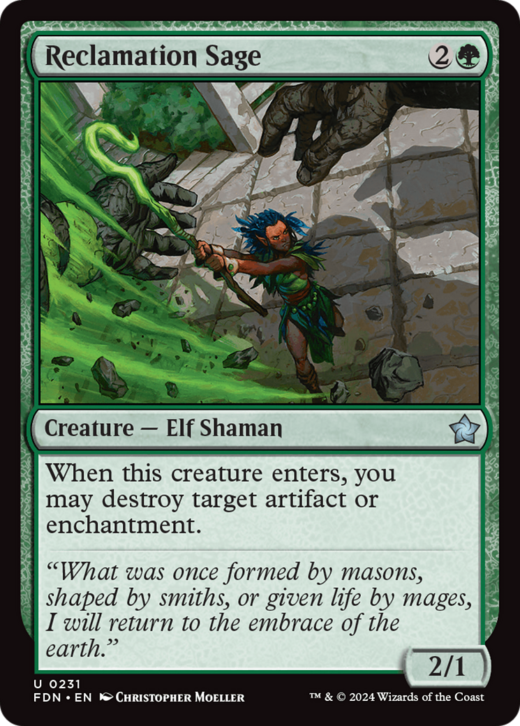 Reclamation Sage (FDN-231) - Foundations Foil [Uncommon]