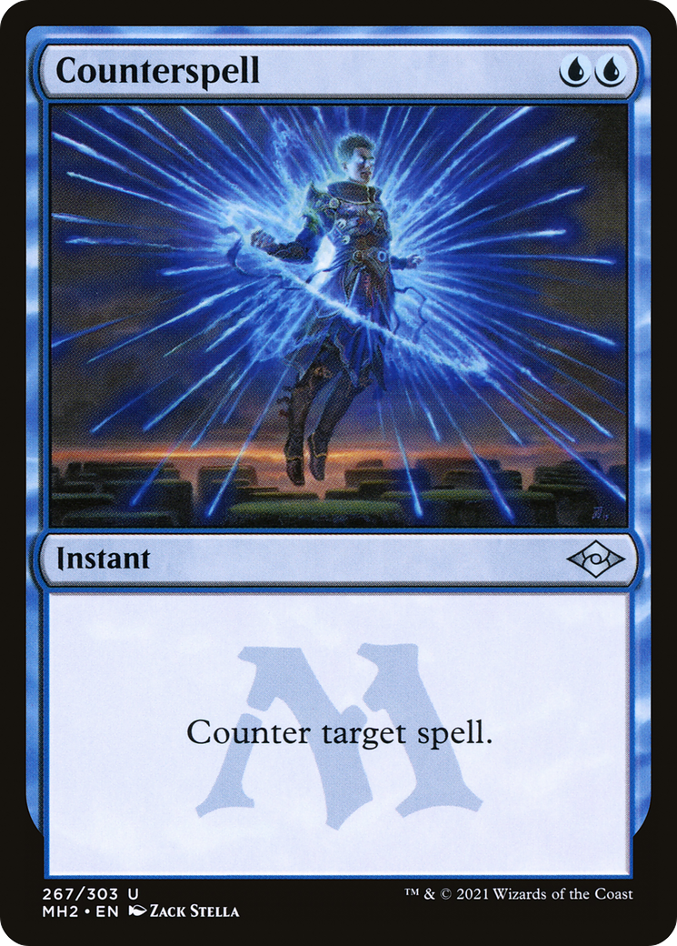 Counterspell (MH2-267) - Modern Horizons 2 Etched Foil [Uncommon]