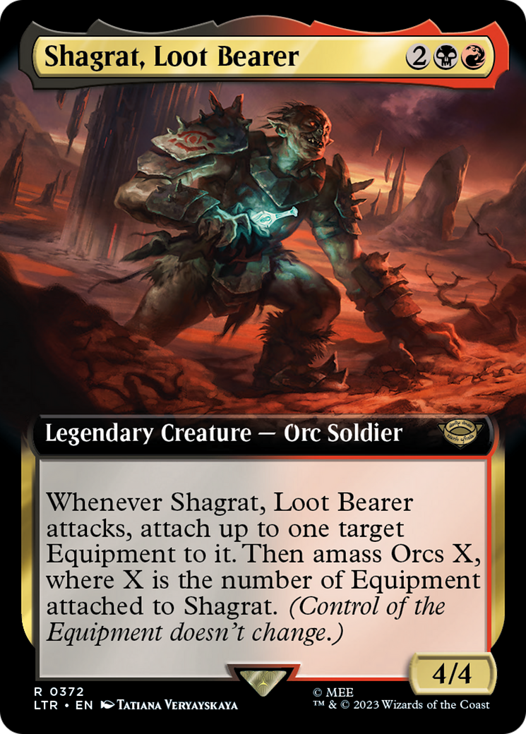 Shagrat, Loot Bearer (LTR-372) - The Lord of the Rings: Tales of Middle-earth: (Extended Art) [Rare]