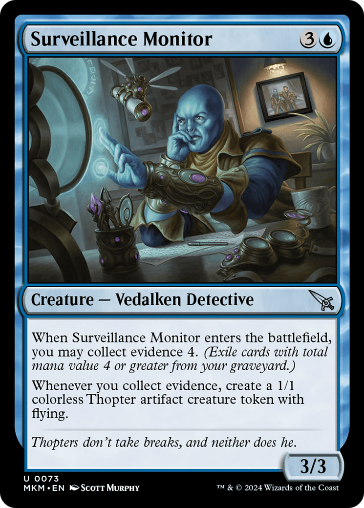 Surveillance Monitor (MKM-73†) - Murders at Karlov Manor Foil [Uncommon]