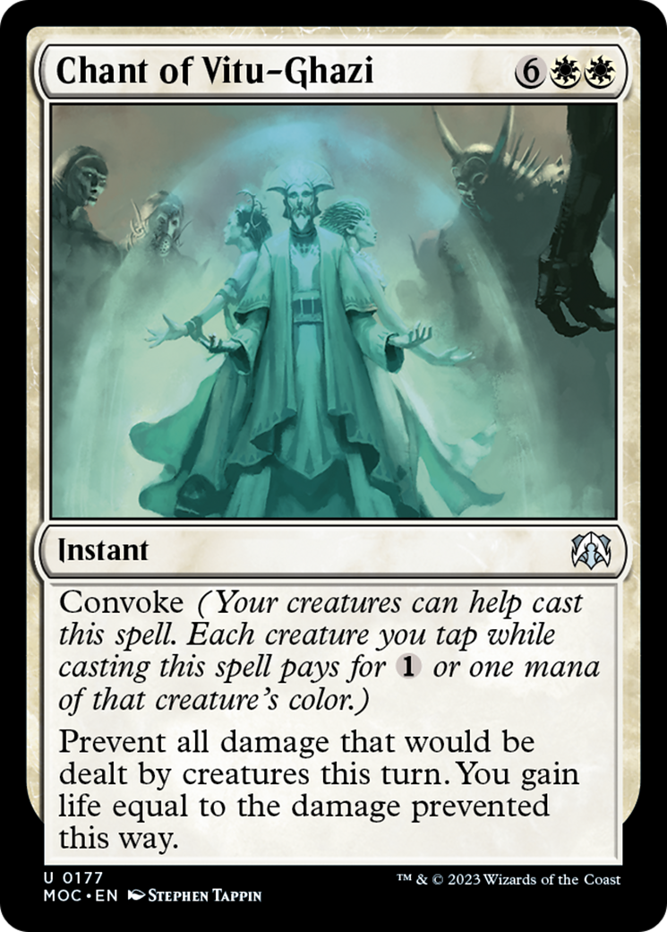 Chant of Vitu-Ghazi (MOC-177) - March of the Machine Commander [Uncommon]