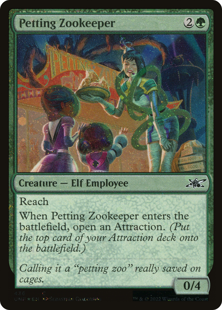 Petting Zookeeper (UNF-436) - Unfinity Galaxy Foil [Common]