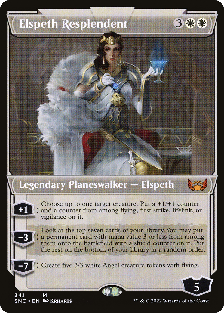 Elspeth Resplendent (SNC-341) - Streets of New Capenna: (Showcase) Foil [Mythic]