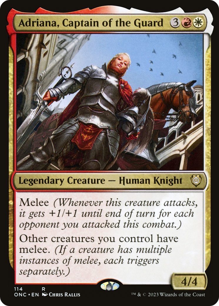 Adriana, Captain of the Guard (ONC-114) - Phyrexia: All Will Be One Commander [Rare]