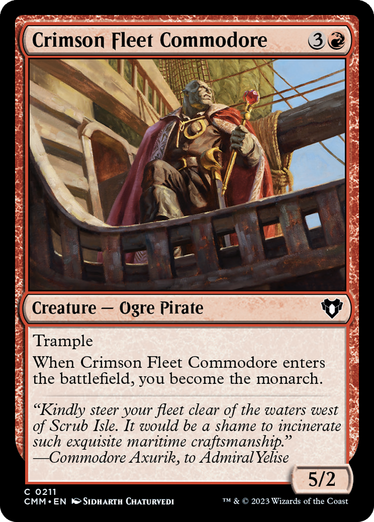 Crimson Fleet Commodore (CMM-211) - Commander Masters [Common]