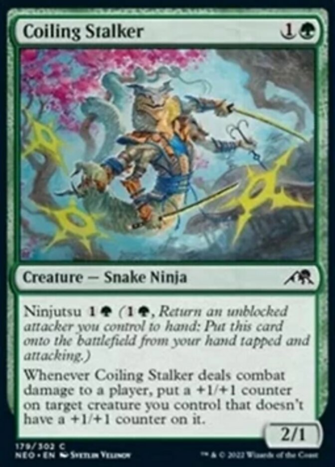 Coiling Stalker (NEO-179) - Kamigawa: Neon Dynasty [Common]
