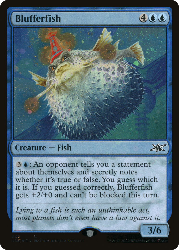 Blufferfish (UNF-325) - Unfinity Galaxy Foil [Common]